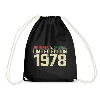 1978 Cadeau Anniversaire 1978 Vintage 1978 Rétro - Sac de sport léger - noir - Devant