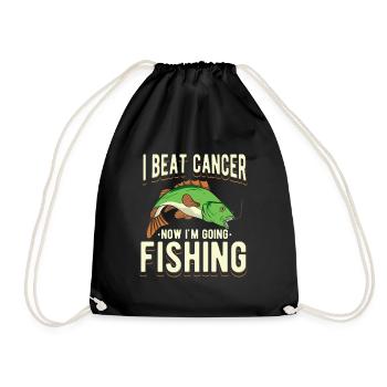 J’ai vaincu le cancer maintenant je vais pêcher pêcheur Fischer - Sac de sport léger - noir - Devant