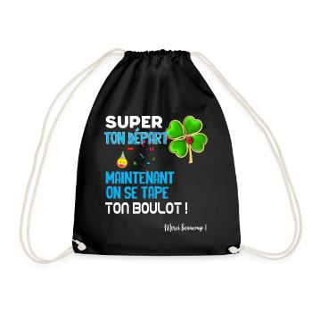 Super Ton Départ Cadeau Drôle Départ Collègue - Sac de sport léger - noir - Devant