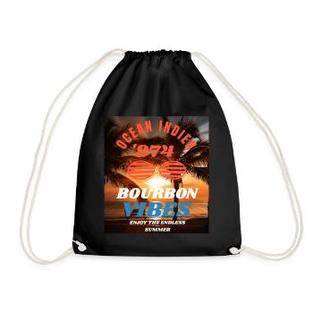 OCEAN INDIAN 974, BOURBON VIBES - Sac de sport léger - noir - Devant
