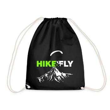 Hike Fly Vektor - Turnbeutel - Schwarz - Vorne