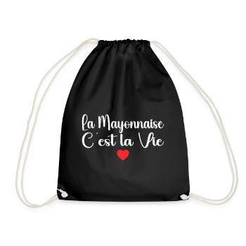 La Mayonnaise C'est La Vie - Sac de sport léger - noir - Devant