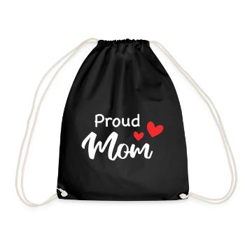 Proud Mom - Sac de sport léger - noir - Devant