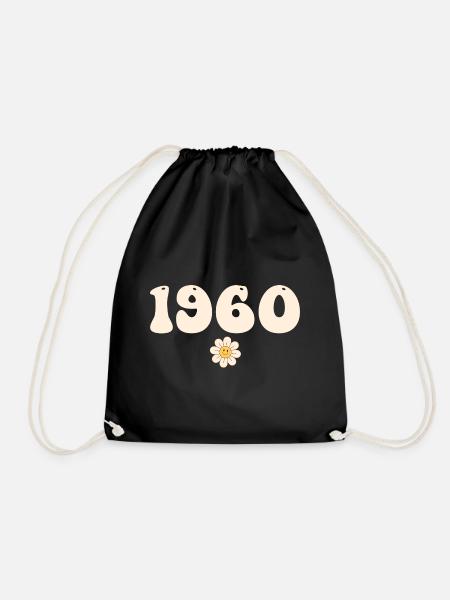 1960 - Geschenk geboren 1960 - Turnbeutel - Schwarz