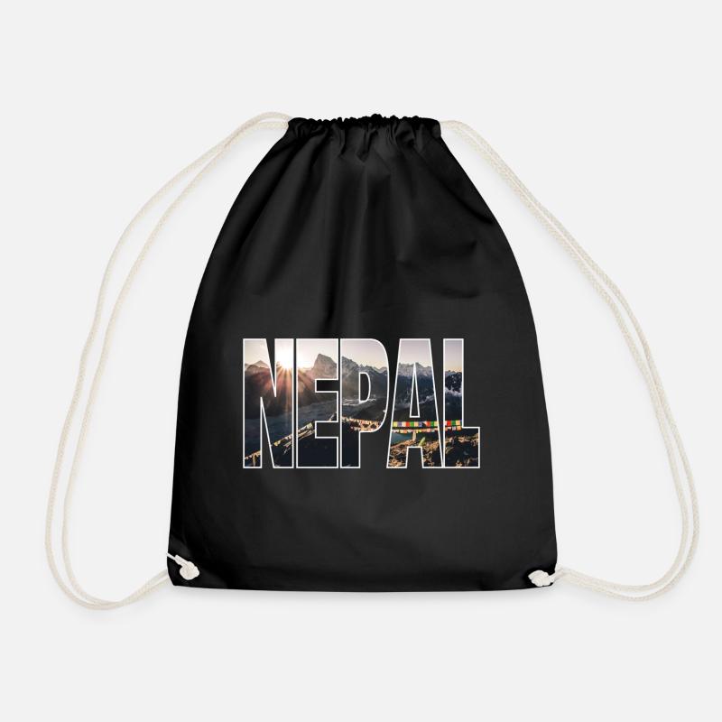 Nepal - Turnbeutel - Schwarz