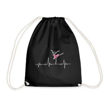 Ballerine Pouls de cœur - Sac de sport léger - noir - Devant