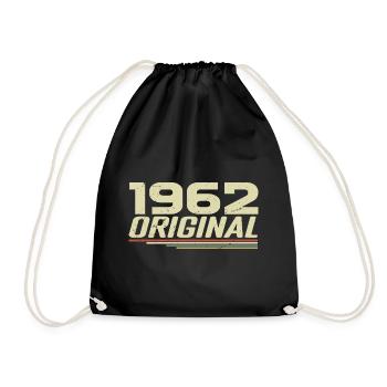Né en 1962 Vintage 1962 Anniversaire Rétro 1962 - Sac de sport léger - noir - Devant