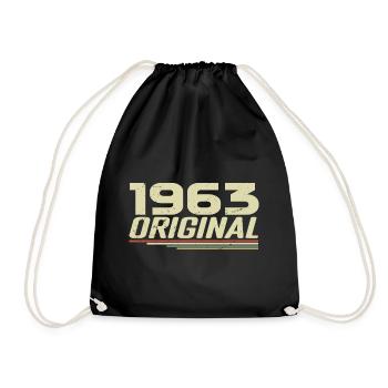 Né en 1963 Vintage 1963 Anniversaire Rétro 1963 - Sac de sport léger - noir - Devant