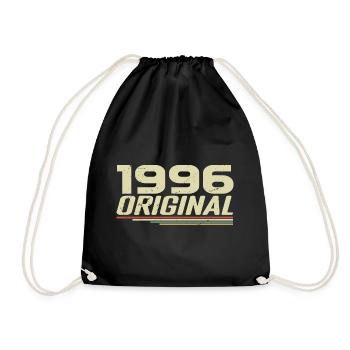 Né en 1996 Vintage 1996 Anniversaire Rétro 1996 - Sac de sport léger - noir - Devant