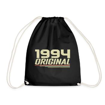 Born in 1994 Vintage 1994 Retro Anniversary 1994 - Drawstring Bag - black - Front
