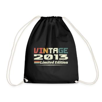 Vintage 2013 Cadeau 2013 Anniversaire 2013 Retro - Sac de sport léger - noir - Devant