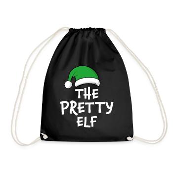 The Pretty Elf - Drawstring Bag - black - Front