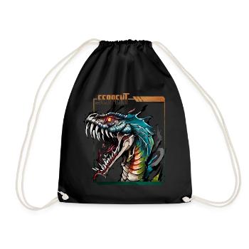 Mystical Serpent: Unleash the Beast Within - Drawstring Bag - black - Front
