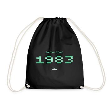 Infinite gameplay 1983 - Drawstring Bag - black - Front