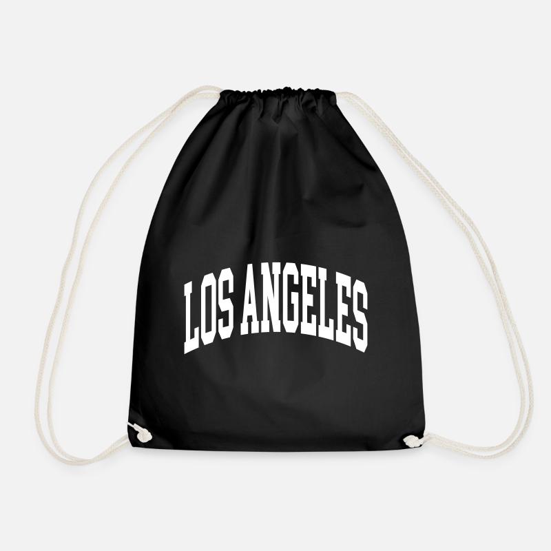 Los Angeles - Drawstring Bag - black
