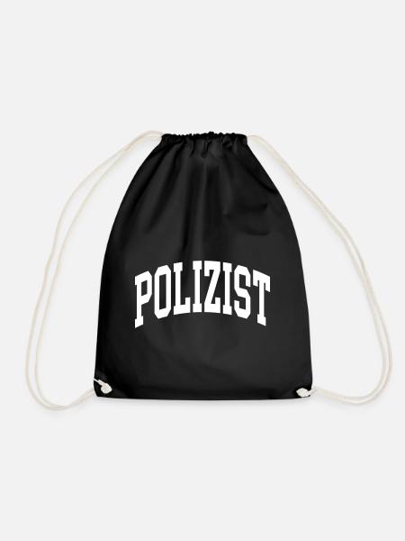 Polizist - Turnbeutel - Schwarz