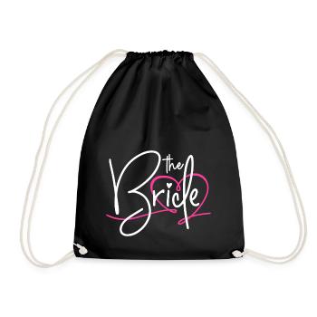 THE BRIDE - BACHELORETTE PARTY BRIDE 2025 - Drawstring Bag - black - Front