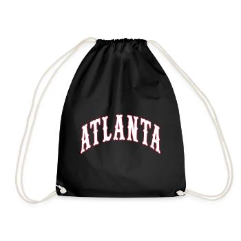 Atlanta - Drawstring Bag - black - Front