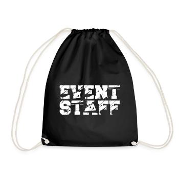 Event Party Planner Staff Eventpersonal Back - Turnbeutel - Schwarz - Vorne