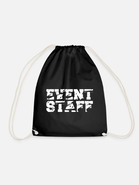 Event Party Planner Staff Eventpersonal Back - Turnbeutel - Schwarz