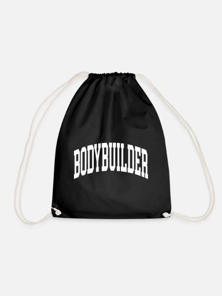 Bodybuilder - Turnbeutel - Schwarz