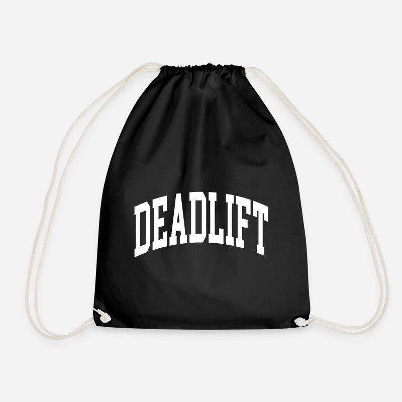 Deadlift - Drawstring Bag - black