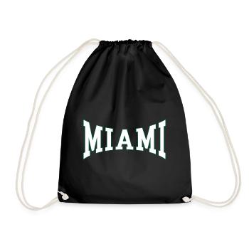 Miami - Turnbeutel - Schwarz - Vorne