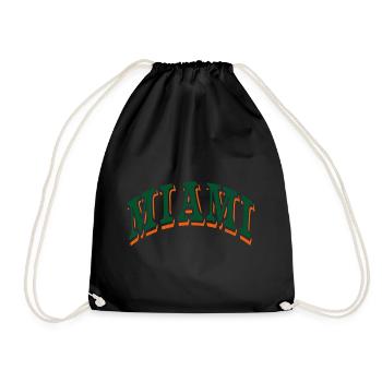 Miami - Drawstring Bag - black - Front