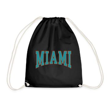 Miami - Drawstring Bag - black - Front