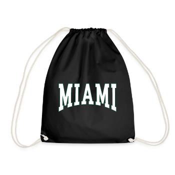 Miami - Drawstring Bag - black - Front