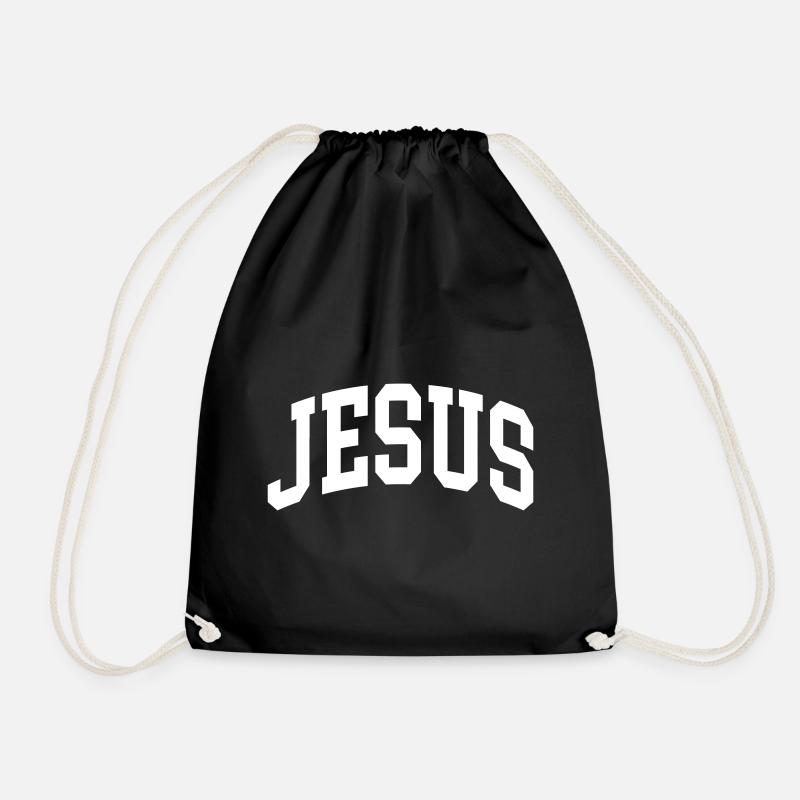Jesus - Turnbeutel - Schwarz
