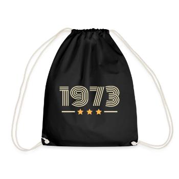 Legendary Since 1973 Birthday Gift 1973 - Drawstring Bag - black - Front