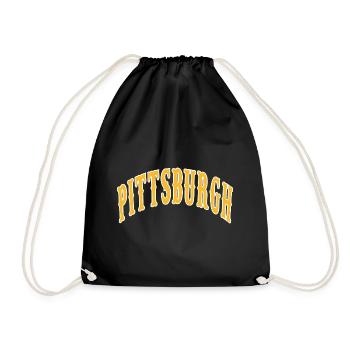 Pittsburgh - Drawstring Bag - black - Front