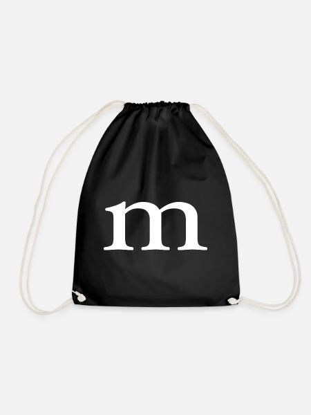 m | M - Turnbeutel - Schwarz