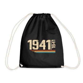 Millésime Anniversaire 1941 Fête Anniversaire 1941 - Sac de sport léger - noir - Devant