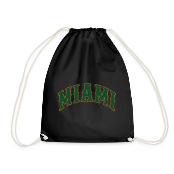 Miami - Drawstring Bag - black - Front