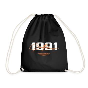 1991 Vintage Retro 1991 Geburtstagsgeschenk 1991 - Turnbeutel - Schwarz - Vorne