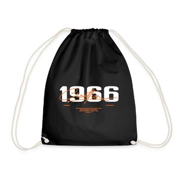 1966 Vintage Retro 1966 Geburtstagsgeschenk 1966 - Turnbeutel - Schwarz - Vorne