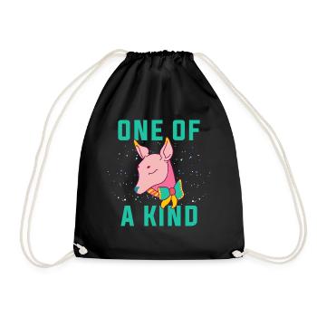 Einer von einer Art. Einzigartige Dow.Magical Gifts.Deer.Foal - Turnbeutel - Schwarz - Vorne