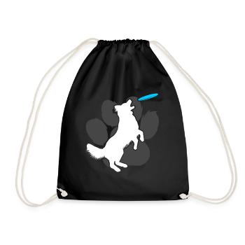 Dog Collie Dressage École De Chien - Sac de sport léger - noir - Devant