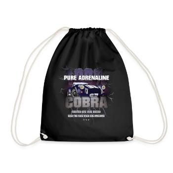 Pures Adrenalin AC Cobra american thunder Geschenk - Turnbeutel - Schwarz - Vorne