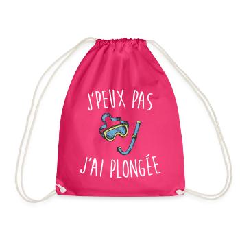 J'peux pas j'ai plongée - Sac de sport léger - fuchsia - Devant
