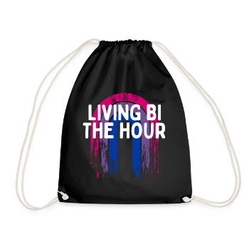 Vivre Bi l’heure Bisexuel LGBTQ Bi Pride LGBT - Sac de sport léger - noir - Devant