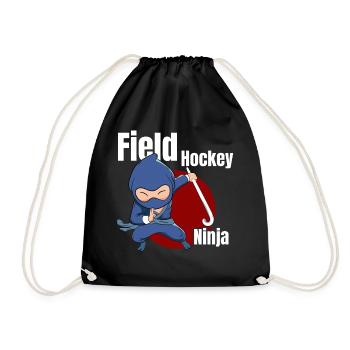 Goalkeeper Scoring Defender Player Field Hockey Ni - Turnbeutel - Schwarz - Vorne