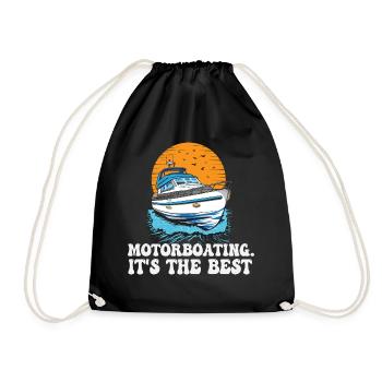 Bateau à moteur. C’est la meilleure vie est meilleure au - Sac de sport léger - noir - Devant