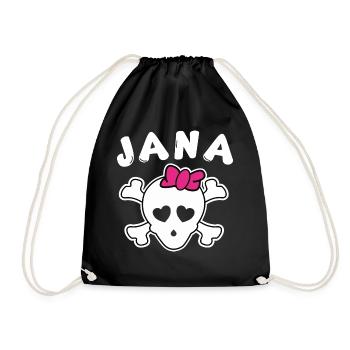 Jana Design pour les filles et les femmes - Sac de sport léger - noir - Devant