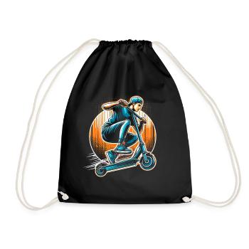 Trottinette rider - Sac de sport léger - noir - Devant