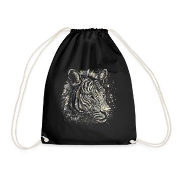 Zebra - Turnbeutel - Schwarz - Vorne