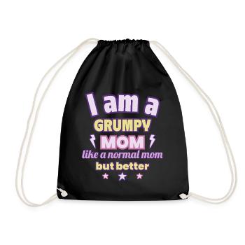 Mère râleuse, Cadeau de fête des mères, Humour - Sac de sport léger - noir - Devant