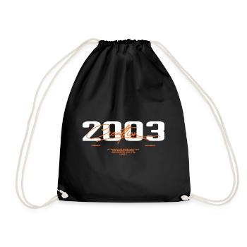 2003 Vintage Retro 2003 Geburtstagsgeschenk 2003 - Turnbeutel - Schwarz - Vorne